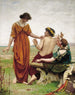 Destin-maalaus - Thomas Cooper Gotch — näkymä teoksesta