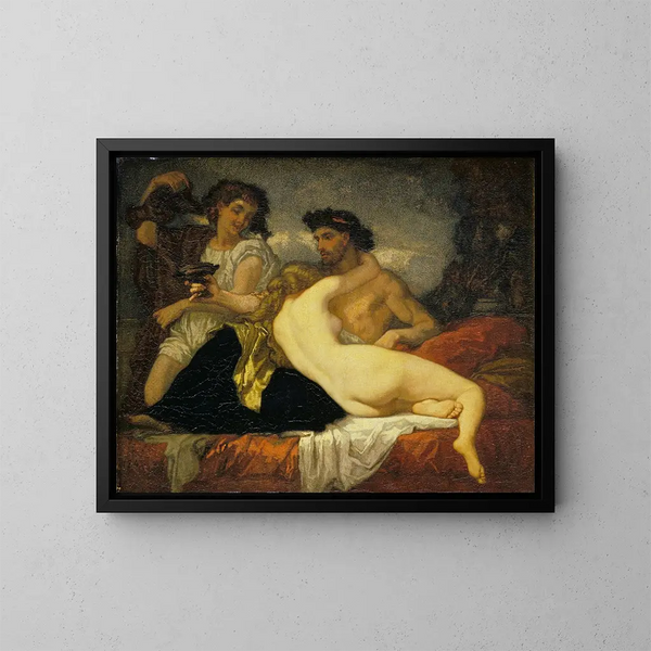 Horace ja Lydia - Thomas Couture — kehystetty taideteos seinällä