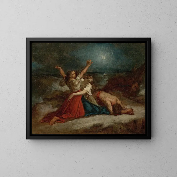 Study for Stella Maris - Thomas Couture — kehystetty taideteos seinällä