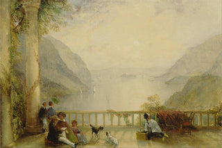 Thomas Creswick - Figures on a Balcony probably at Westpoint.webp