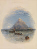 Pyhän Mikaelin vuori Cornwall - Thomas Creswick — näkymä teoksesta