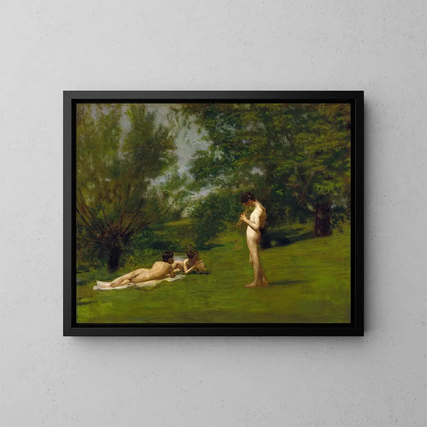 Arcadie - Thomas Eakins — kehystetty taideteos seinällä