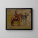 Study for Cowboys in the Badlands - Thomas Eakins — kehystetty taideteos seinällä