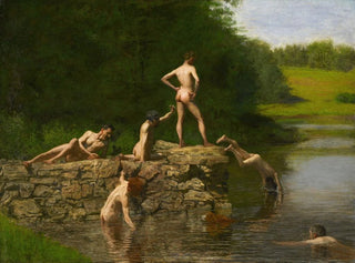 Uinti - Thomas Eakins — näkymä teoksesta