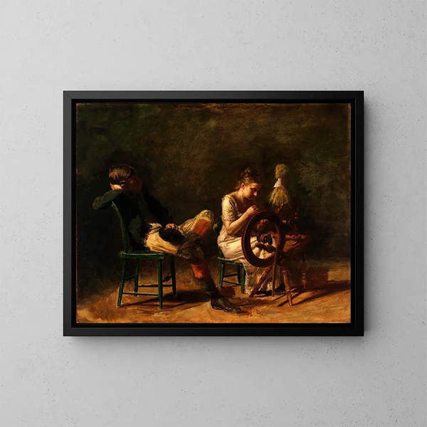 La Courtoisie - Thomas Eakins — kehystetty taideteos seinällä