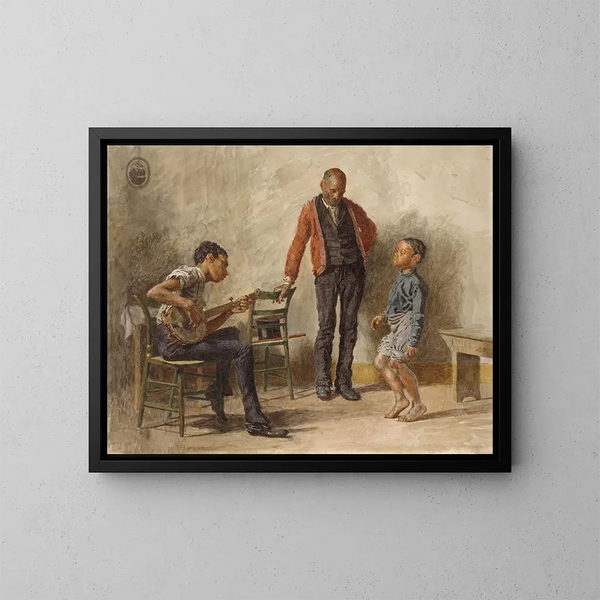 La leçon de danse - Thomas Eakins — kehystetty taideteos seinällä