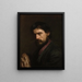 Veteraani George Reynoldsin muotokuva - Thomas Eakins — kehystetty taideteos seinällä