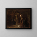 William Rush veistämässä hänen allegorista kuvaansa Schuylkill-joesta - Thomas Eakins — kehystetty taideteos seinällä