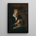 Neulova nainen - Thomas Eakins — kehystetty taideteos seinällä
