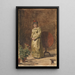 Nuori tyttö mietiskelee - Thomas Eakins — kehystetty taideteos seinällä