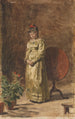 Nuori tyttö mietiskelee - Thomas Eakins — näkymä teoksesta