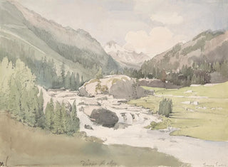 Vallée de montagne - Thomas Ender — näkymä teoksesta