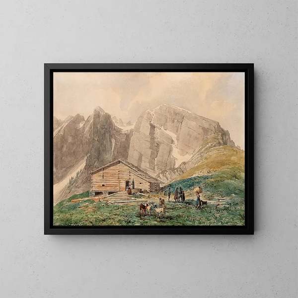 Forteresse de Saint-Pétersbourg près de Silz dans le Tyrol - Thomas Ender — kehystetty taideteos seinällä