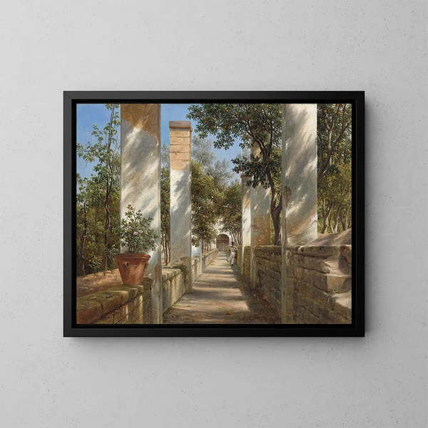 Pergola aux oranges - Thomas Fearnley — kehystetty taideteos seinällä