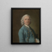 Mies nimeltä M. Wood, tanssinopettaja - Thomas Gainsborough — kehystetty taideteos seinällä
