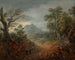 Metsäinen maisema aaseineen ja hahmoineen polulla - Thomas Gainsborough — näkymä teoksesta