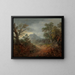 Metsäinen maisema aaseineen ja hahmoineen polulla - Thomas Gainsborough — kehystetty taideteos seinällä