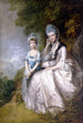 Sussexin kreivitär Hester ja hänen tyttärensä Lady Barbara Yelverton - Thomas Gainsborough — näkymä teoksesta