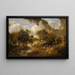 Suffolkin maisemamaalaus - Thomas Gainsborough — kehystetty taideteos seinällä