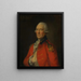 Lieutenant-colonel Paul Pechell - Thomas Gainsborough — kehystetty taideteos seinällä
