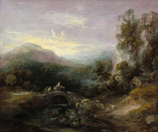 Thomas Gainsborough - Mountain Landscape with Bridge.webp