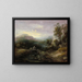 vuoristomaisemasta sillalla - Thomas Gainsborough — kehystetty taideteos seinällä