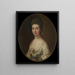 Mme Ralph Izard - Thomas Gainsborough — kehystetty taideteos seinällä