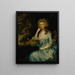 Mme William Tennant ja Mary Wylde istumassa maisemassa - Thomas Gainsborough — kehystetty taideteos seinällä