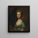 Mme Isaac Elton - Thomas Gainsborough - Maalaus Portraitti — kehystetty taideteos seinällä