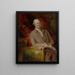 James Christien muotokuva - Thomas Gainsborough — kehystetty taideteos seinällä