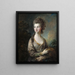 L'Honorable Mme Thomas Graham - Thomas Gainsborough — kehystetty taideteos seinällä