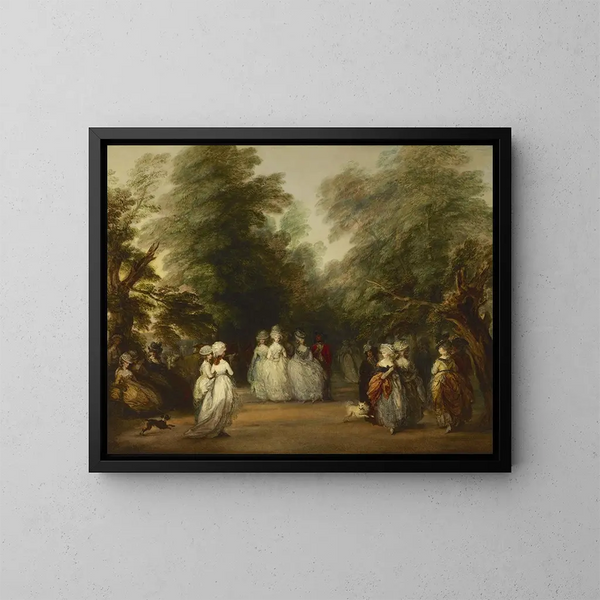 Le Mall dans le parc St James - Thomas Gainsborough — kehystetty taideteos seinällä