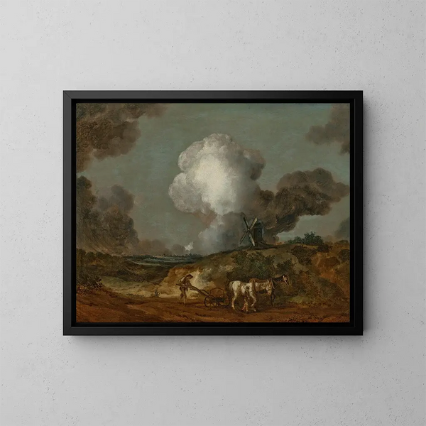 La charrue de Suffolk - Thomas Gainsborough — kehystetty taideteos seinällä