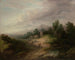 Maisemakuva puustoinen korkeudella - Thomas Gainsborough — näkymä teoksesta