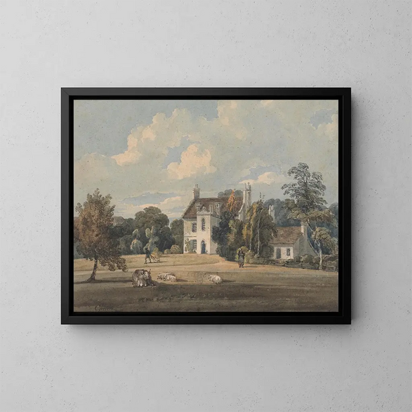 Chalfont Lodge, Buckinghamshire - Thomas Girtin — kehystetty taideteos seinällä