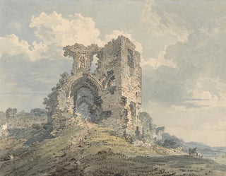 Château de Denbigh - Thomas Girtin — näkymä teoksesta