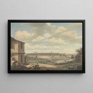 Thomas Hearne - A View on the Island of Antigua the English Barracks and Saint Johns Church Seen from the Hospital.webp