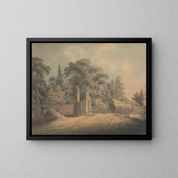Le péage de Bayswater - Thomas Hearne — kehystetty taideteos seinällä