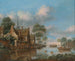 Un paysage fluvial avec des pêcheurs - Thomas Heeremans — näkymä teoksesta