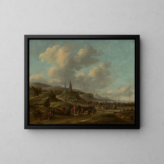 Côte à Scheveningen - Thomas Heeremans — kehystetty taideteos seinällä
