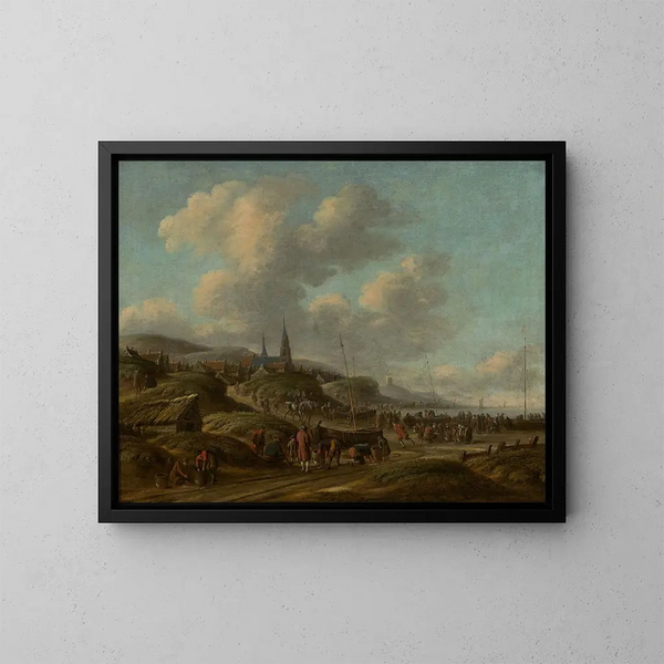 Côte à Scheveningen - Thomas Heeremans — kehystetty taideteos seinällä