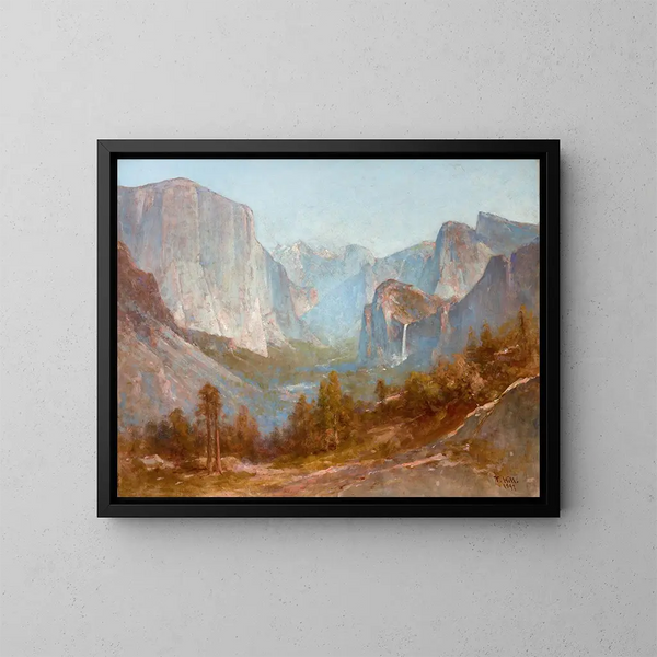 Vallée de Yosemite depuis Inspiration Point - Thomas Hill — kehystetty taideteos seinällä