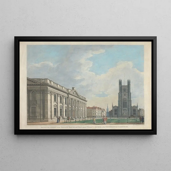 Thomas Malton the Younger - The South Front of the Senate House and West End of St Marys Church in the University of Cambridge.webp