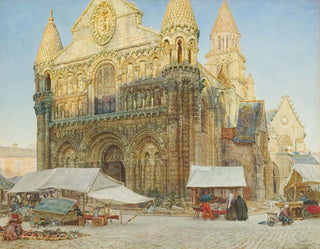 Notre-Dame la Grande de Poitiers - Thomas Matthews Rooke — näkymä teoksesta