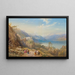 Madonna del Sasso luostarista, Maggiore-järvi, Italia - Thomas Miles Richardson — kehystetty taideteos seinällä