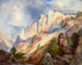 Yksittäinen ohimenevä sade Yellowstone-laaksossa - Thomas Moran — näkymä teoksesta