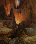 Yksi sivukallio Arizonan Grand Canyonista - Thomas Moran — näkymä teoksesta