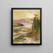 Geyser Excelsior - Yellowstonein puistossa - Thomas Moran — kehystetty taideteos seinällä