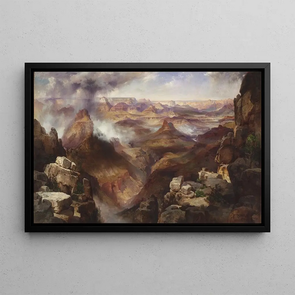 Coloradojoen Grand Canyon - Thomas Moran — kehystetty taideteos seinällä