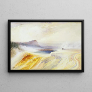 Thomas Moran - Great Blue Spring of the Lower Geyser Basin Firehole River Yellowstone.webp